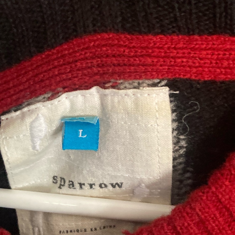 Anthropologie Sparrow size large long lambswool sweater excellent condition - Picture 4 of 6